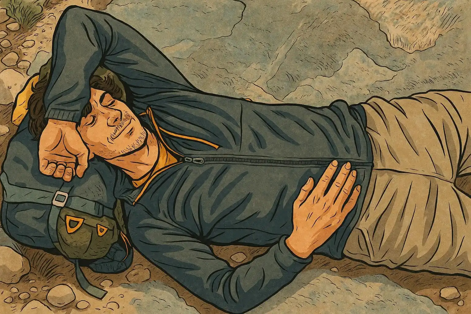 Мембранная куртка в горах