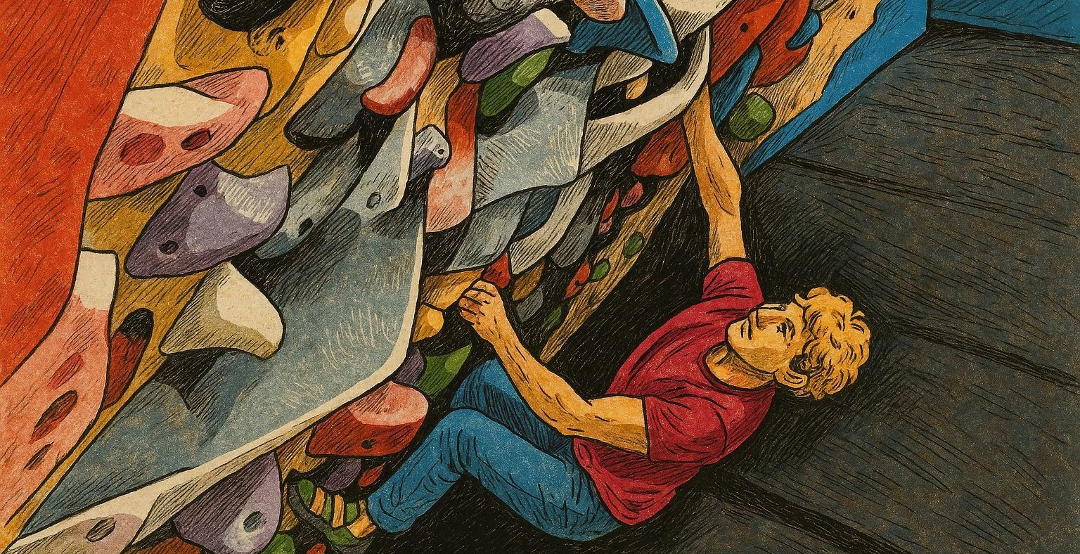 Rock climbing in crimea