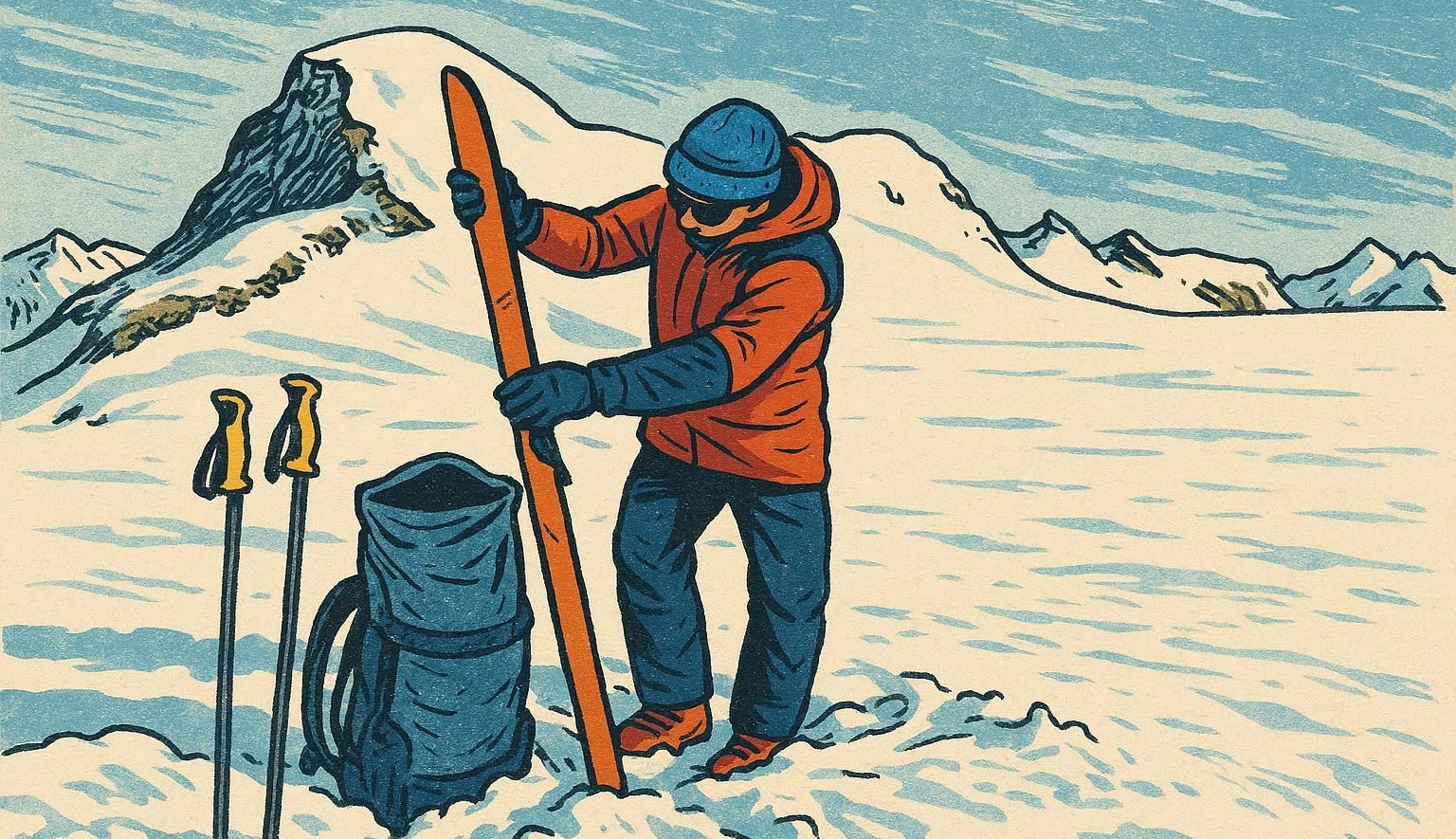 Ski touring in crimea