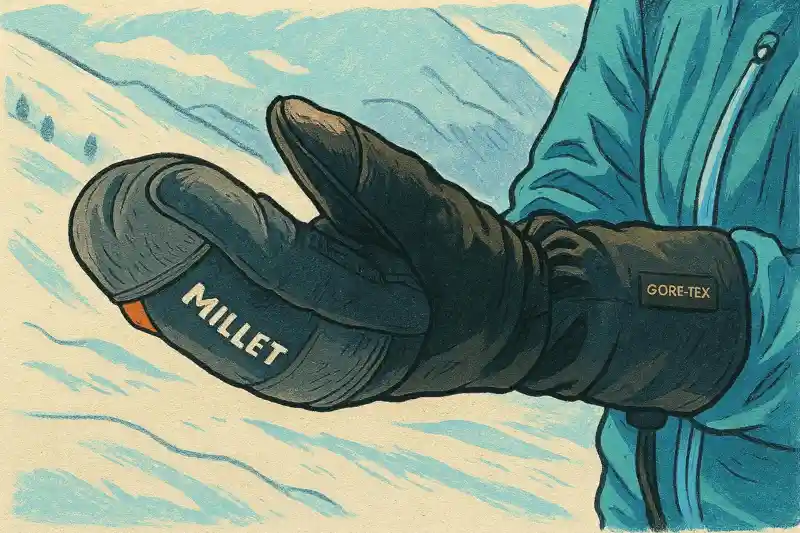 Ручная стирка перчаток GORE-TEX в тёплой воде жидкое средство для мембран сушка за пальцы не батарея восстановление DWR спреем